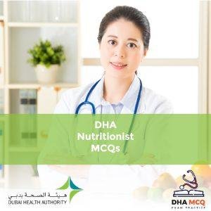 DHA Nutritionist MCQs