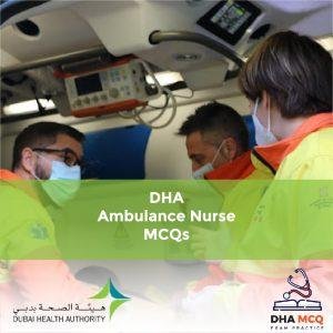 DHA Ambulance Nurse MCQs