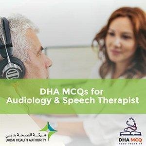 DHA MCQs for Audiology & Speech Therapy