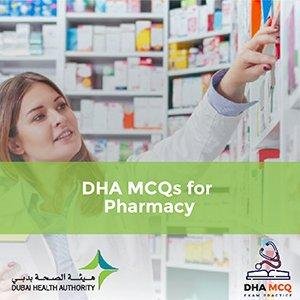 DHA MCQs for Pharmacy