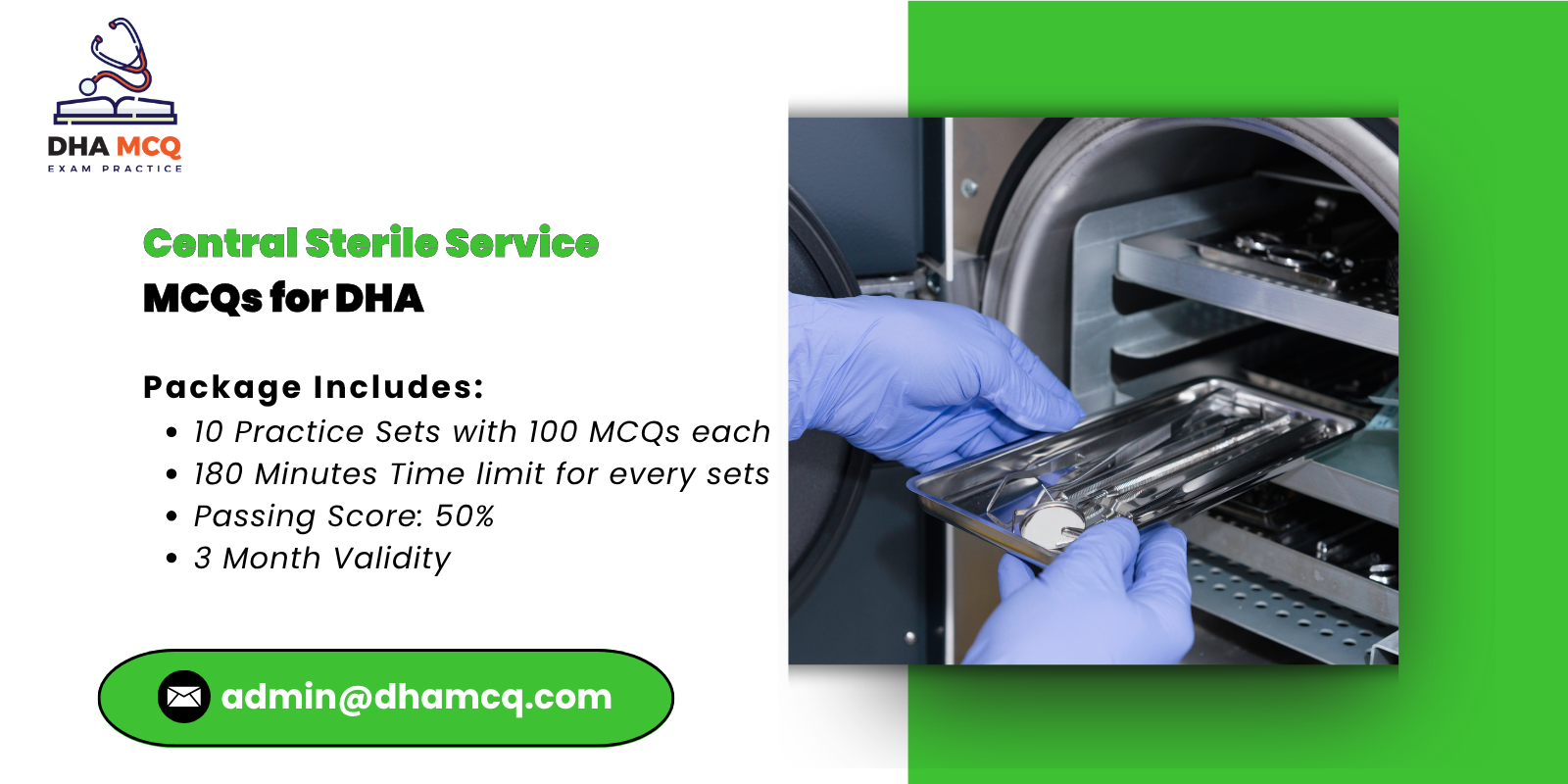 Central Sterile Service MCQs for DHA