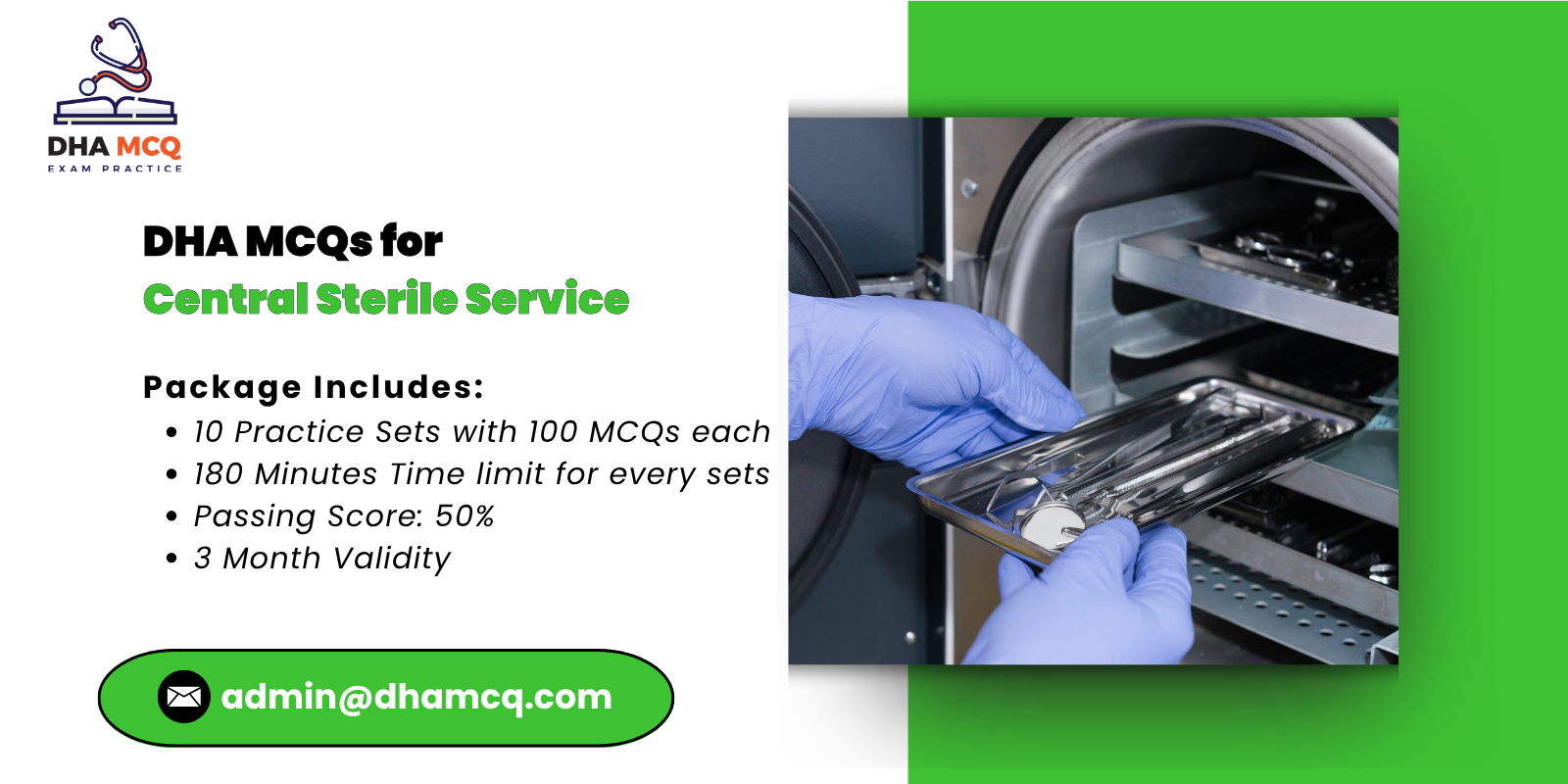 DHA MCQs for Central Sterile Service