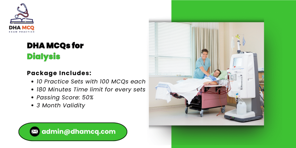 DHA MCQs for Dialysis