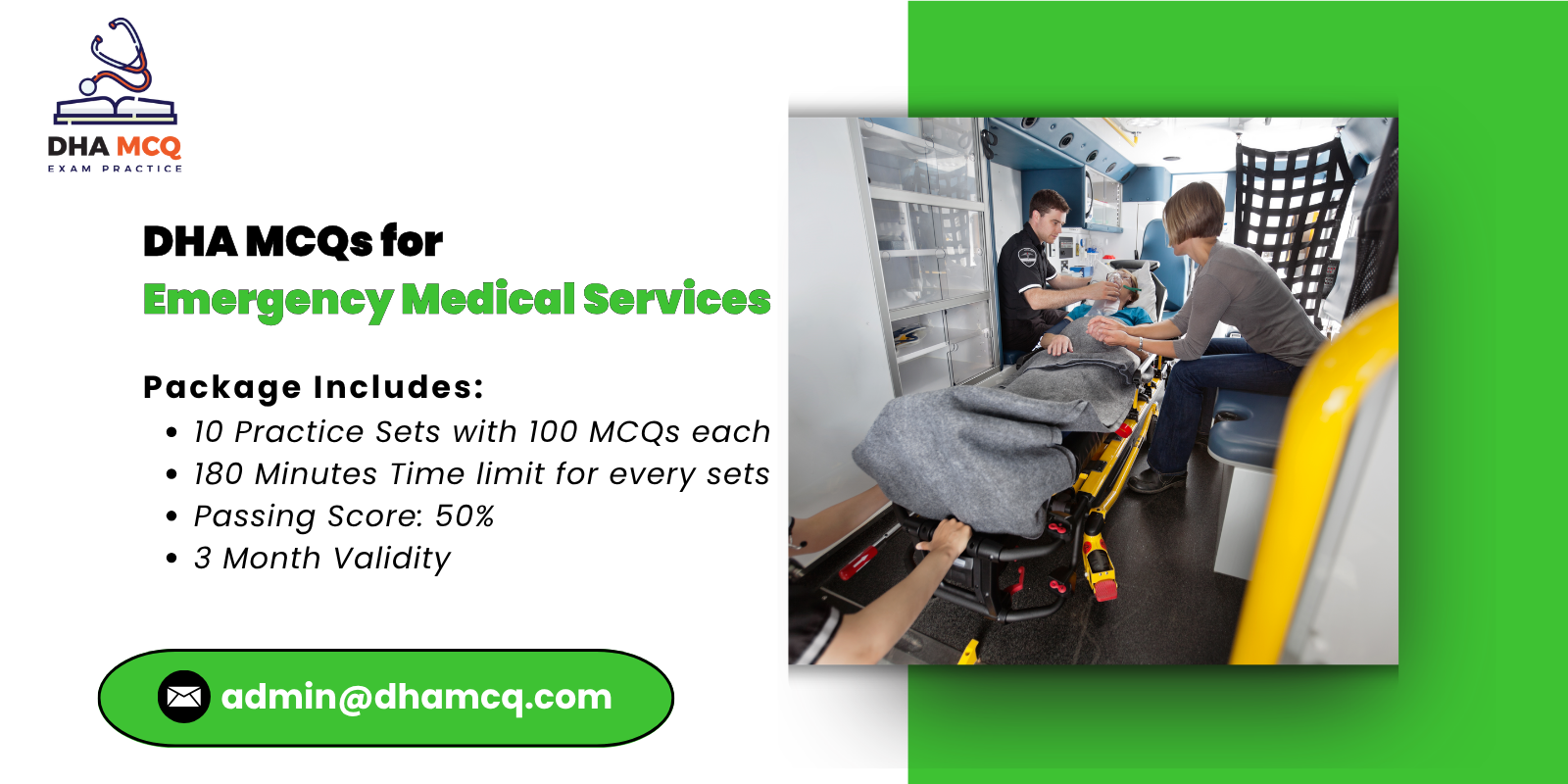 DHA MCQs for Emergency Medical Services