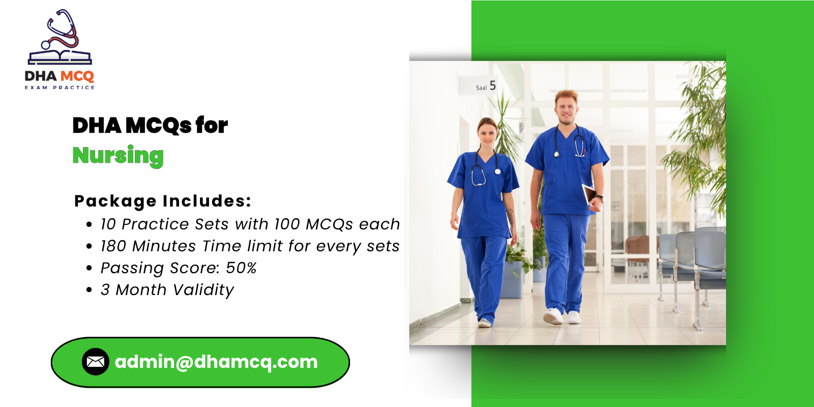 DHA MCQs for Nursing