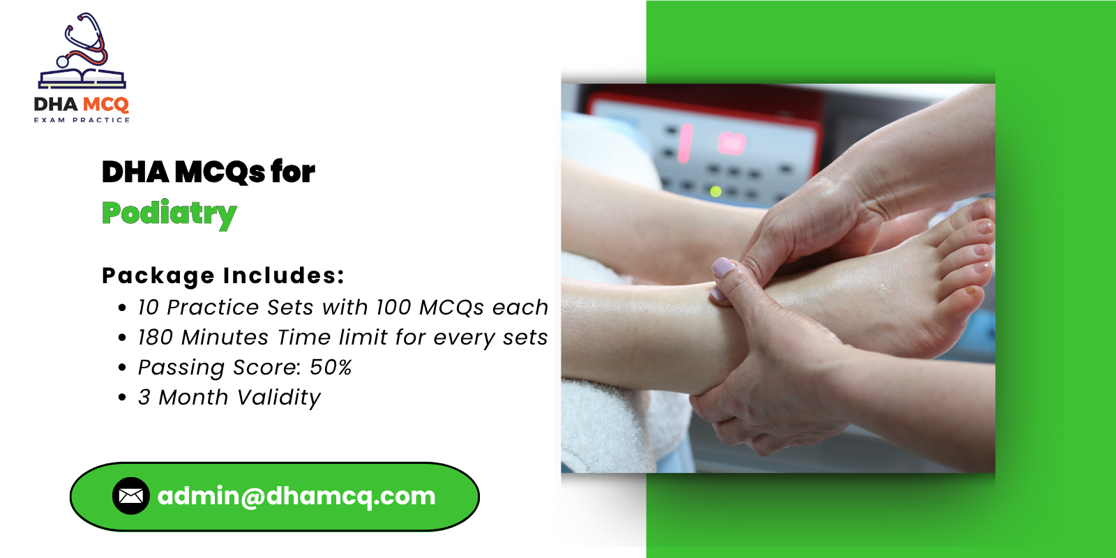 DHA MCQs for Podiatry