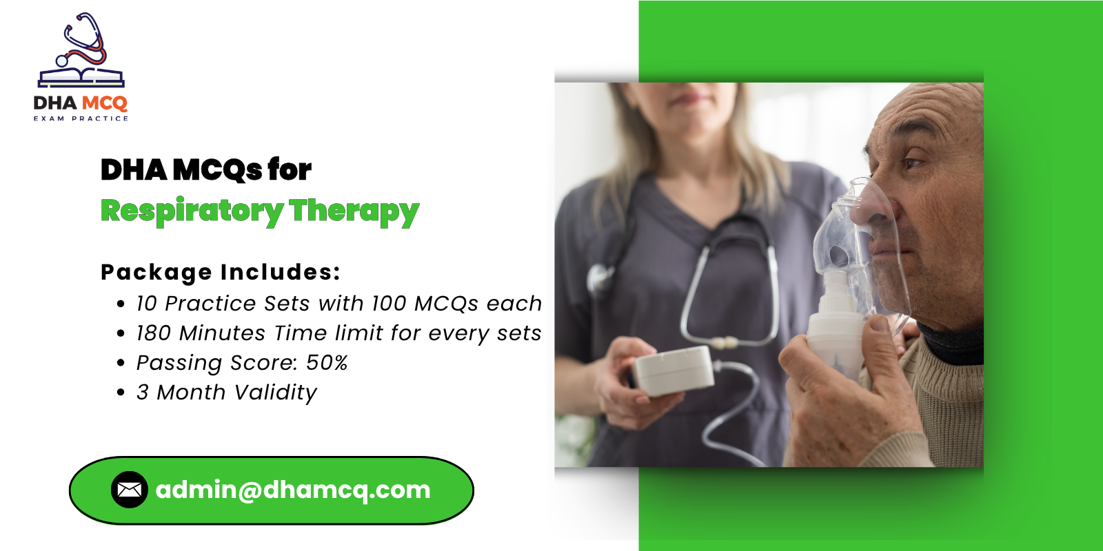 DHA MCQs for Respiratory Therapy