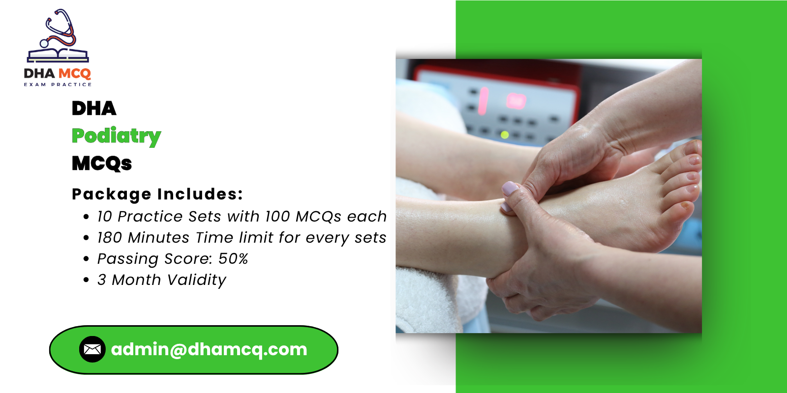 DHA podiatry MCQs