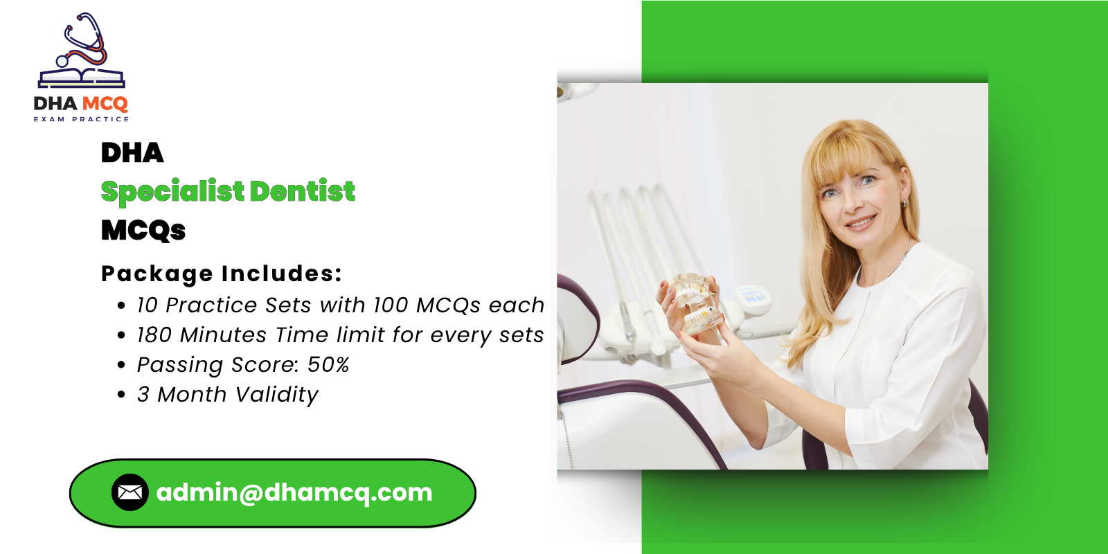 DHA specialist dentists MCQs