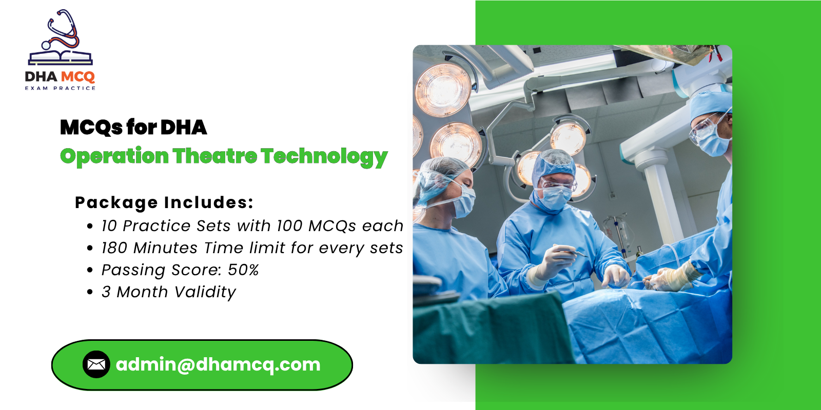MCQs for DHA Operation Theatre Technology