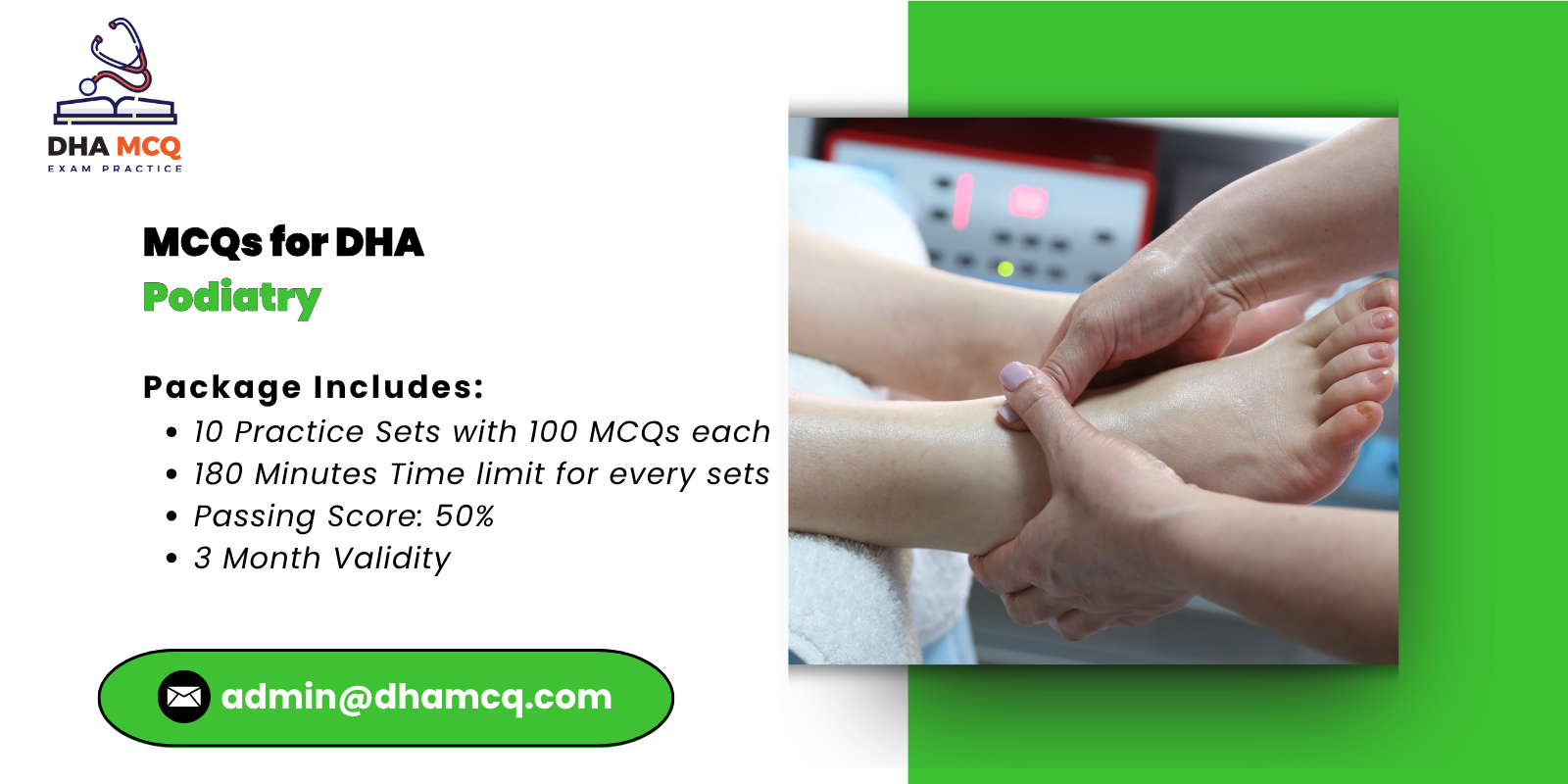 MCQs for DHA podiatry
