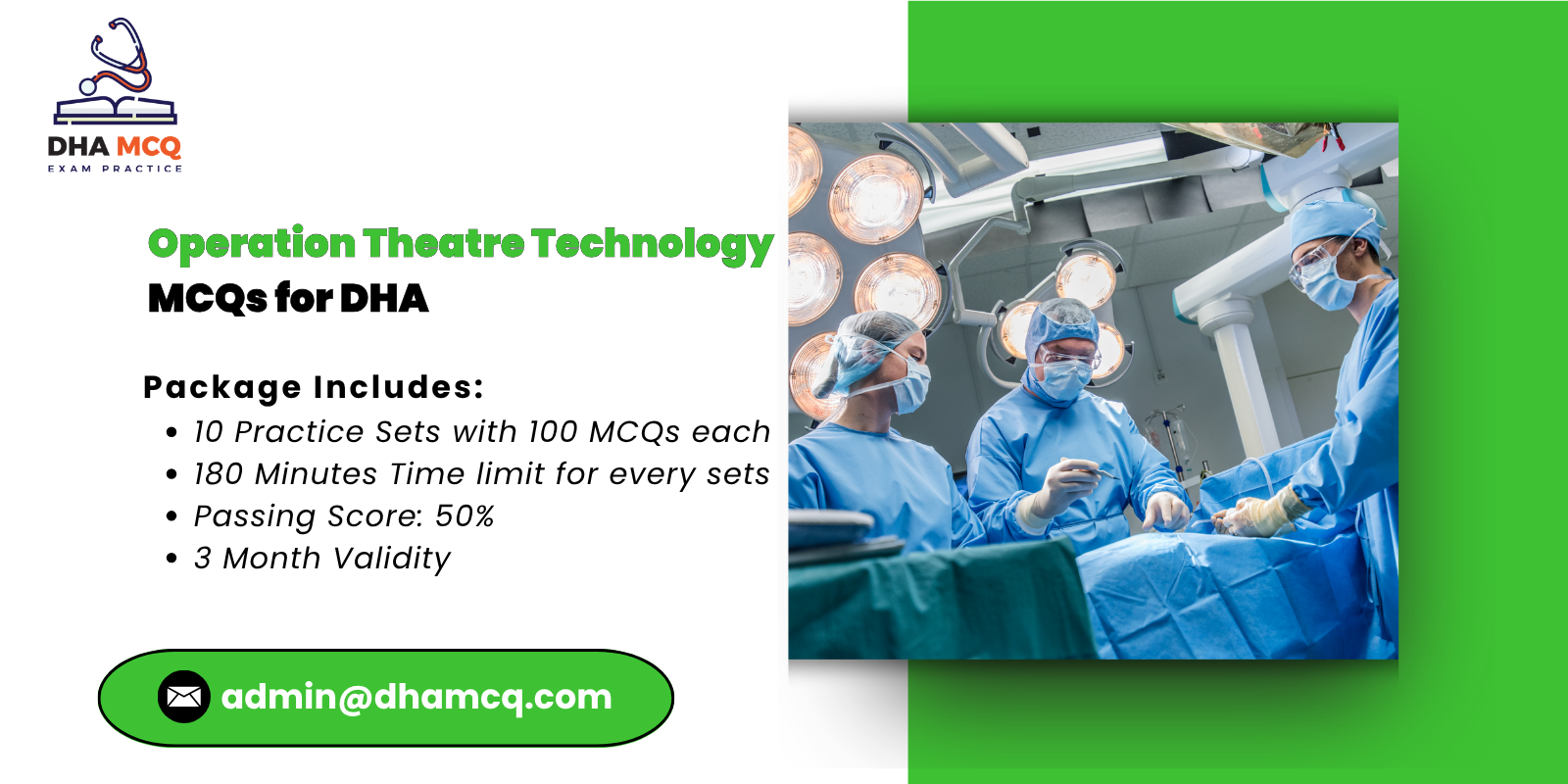 Operation Theatre Technology MCQs for DHA