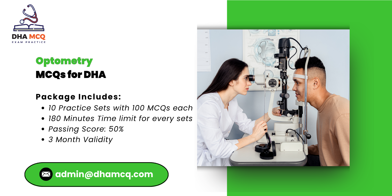 Optometry MCQs for DHA