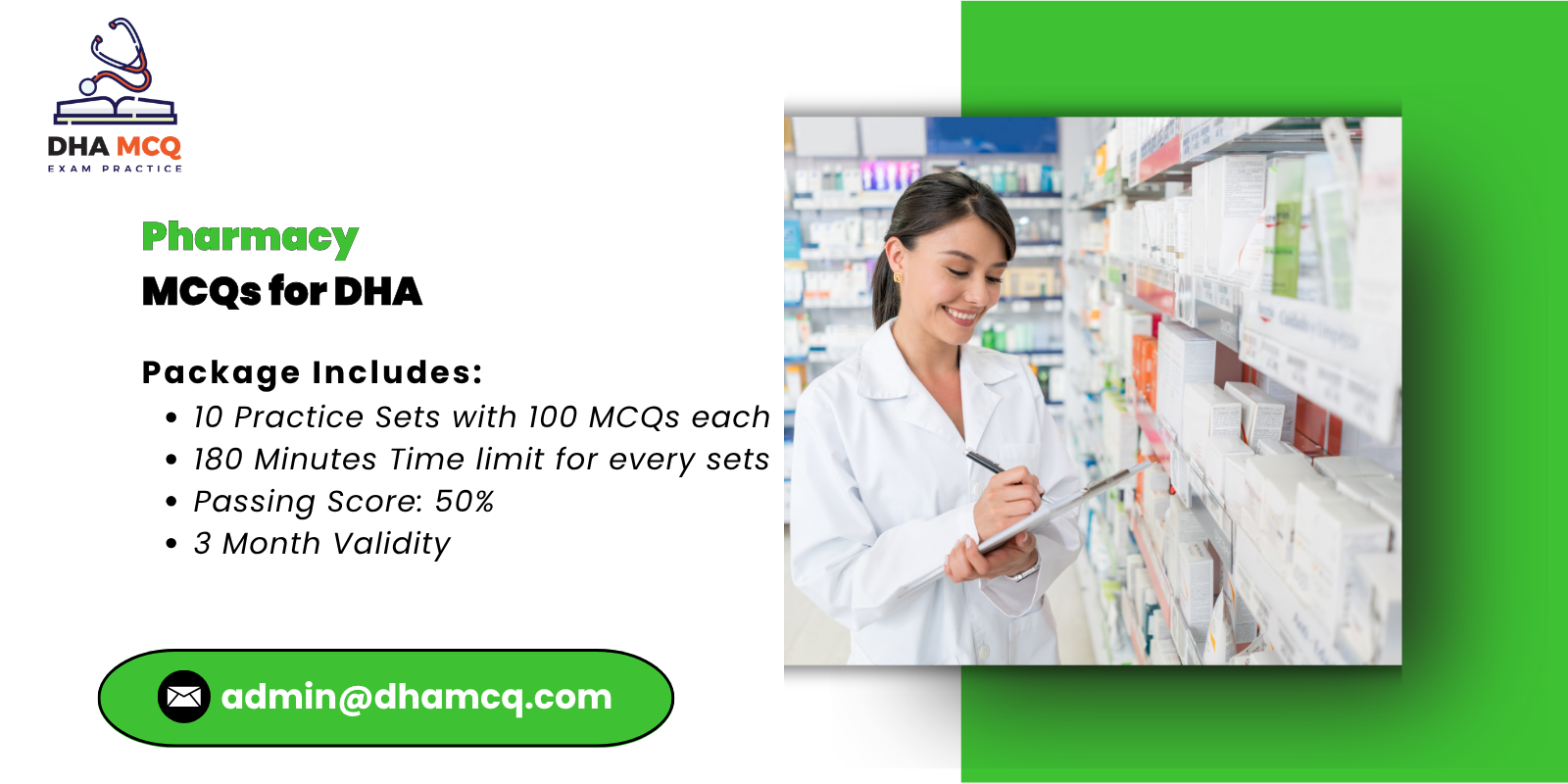 Pharmacy MCQs for DHA