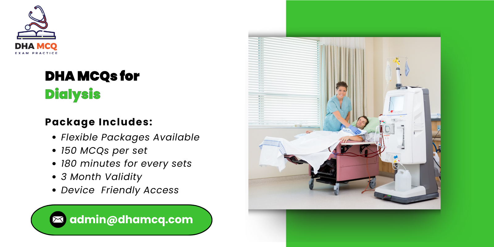 DHA MCQs for Dialysis