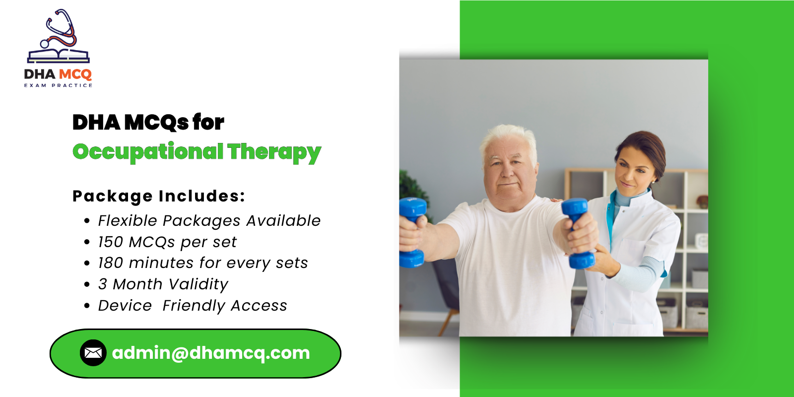 DHA MCQs for Occupational Therapy