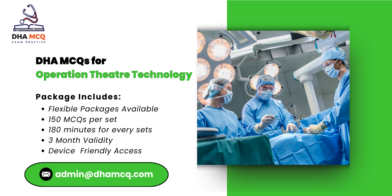 DHA MCQs for Operation Theatre Technology