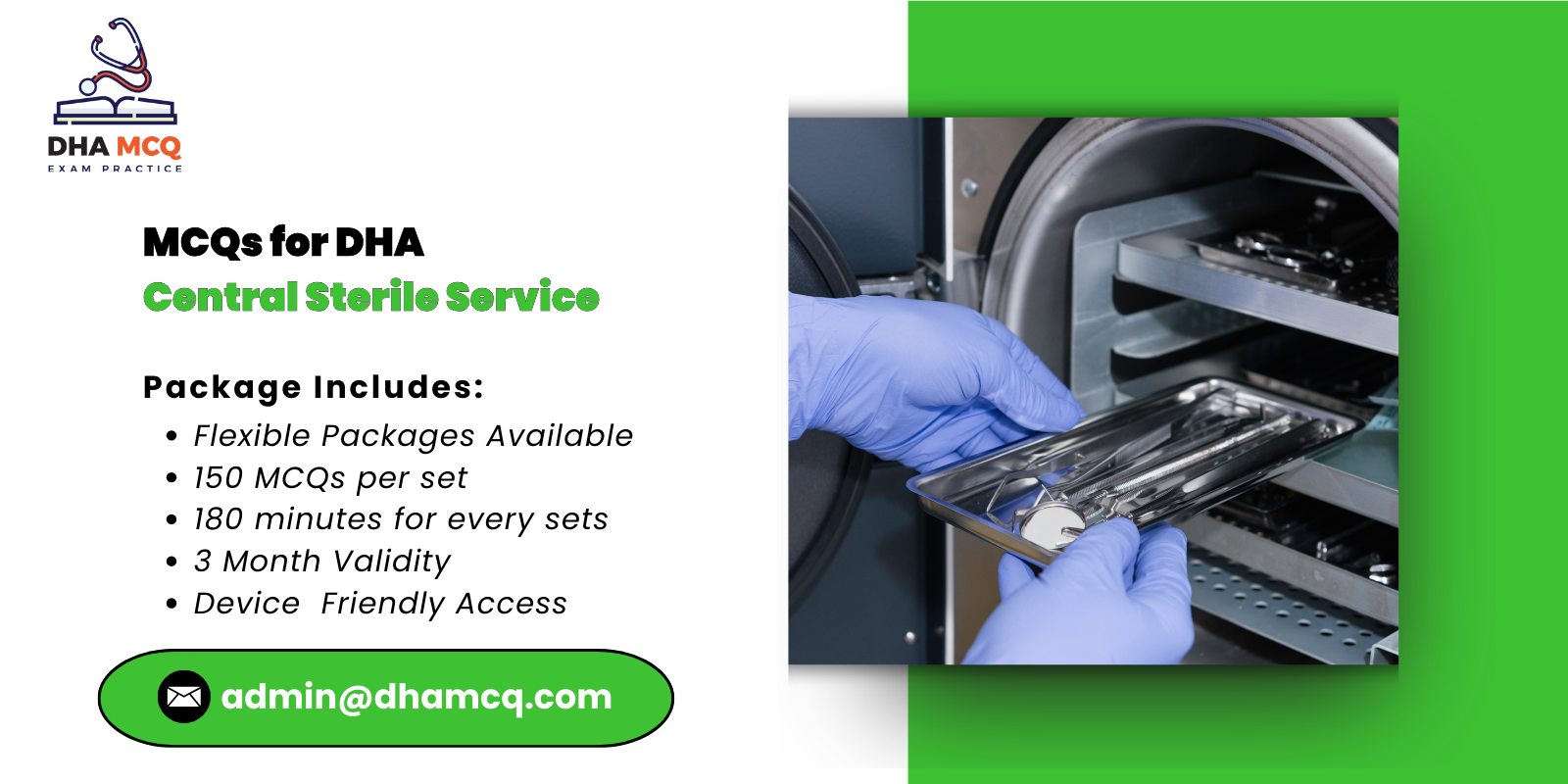 MCQs for DHA Central Sterile Service