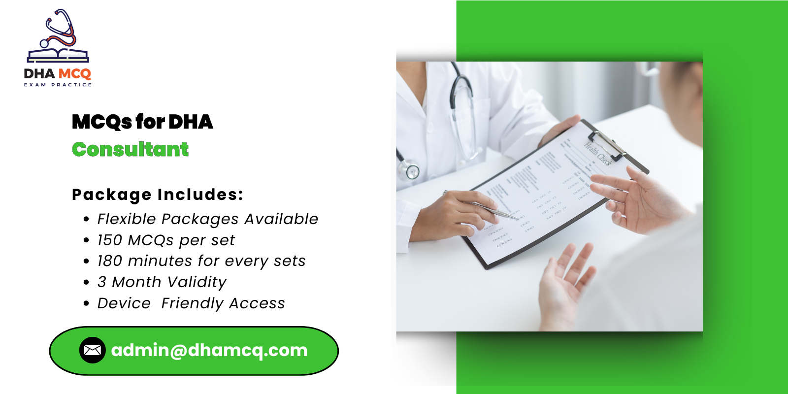 MCQs for DHA Consultant