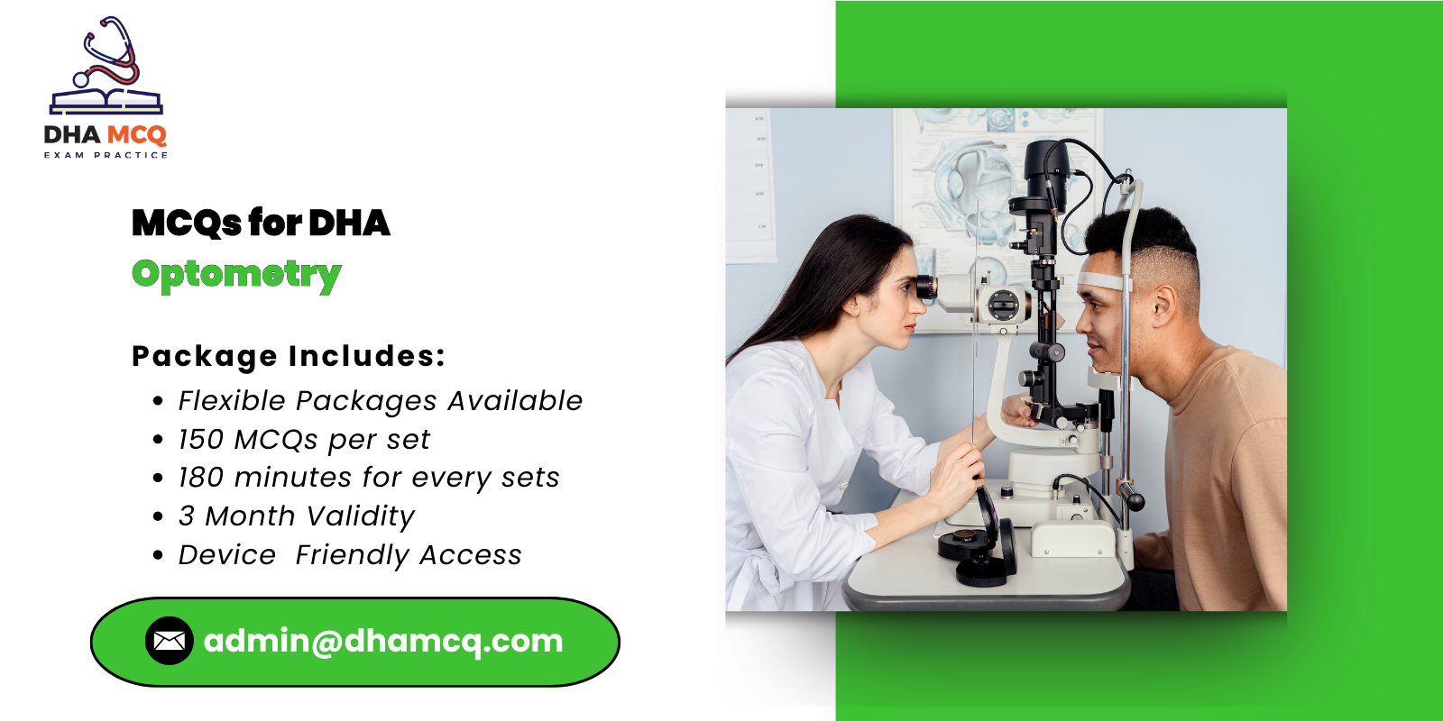 MCQs for DHA Optometry
