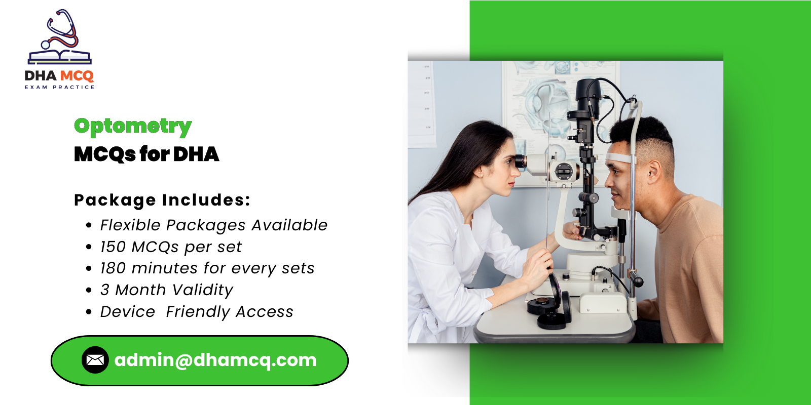 Optometry MCQs for DHA