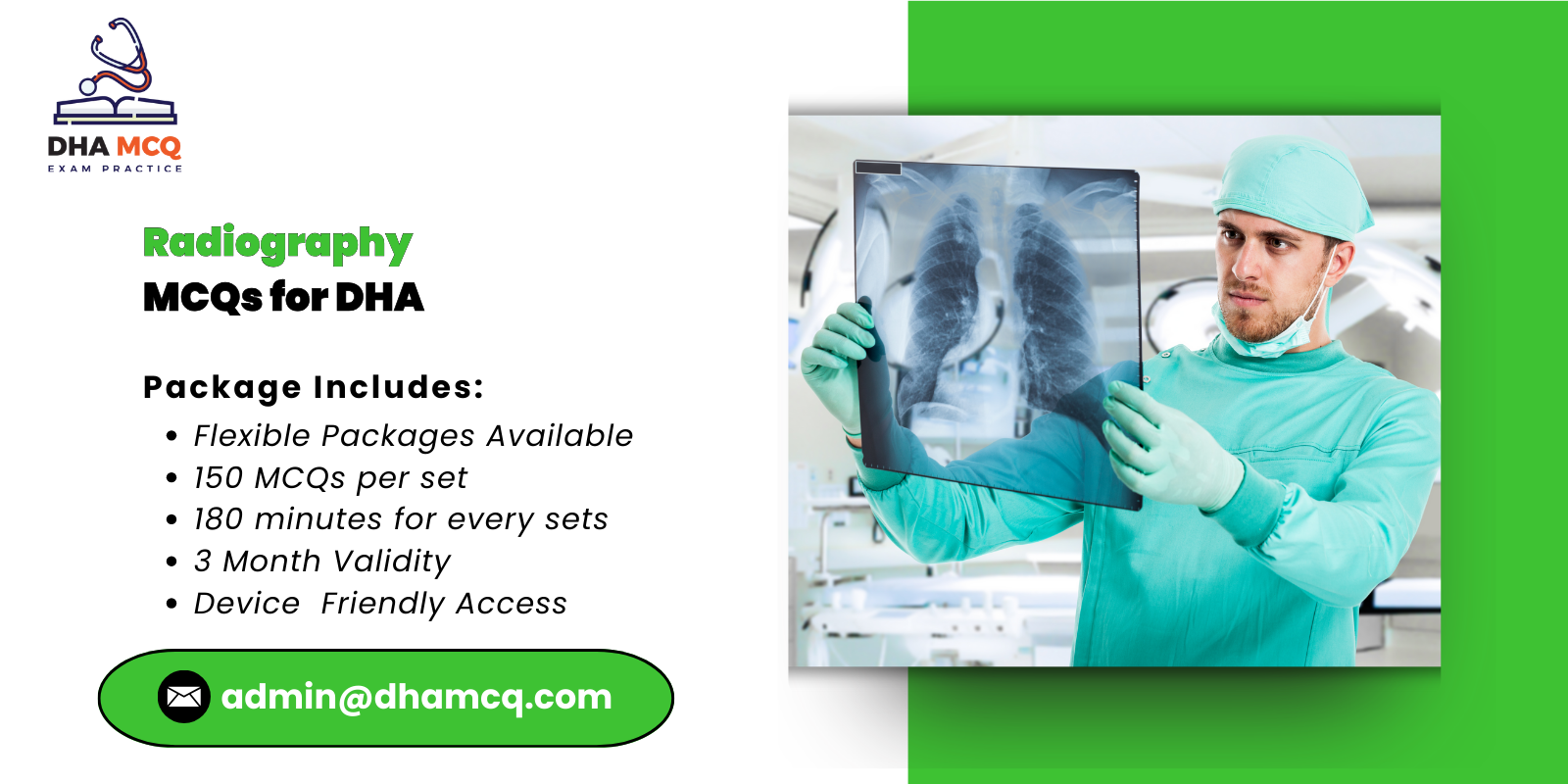 Radiography MCQs for DHA