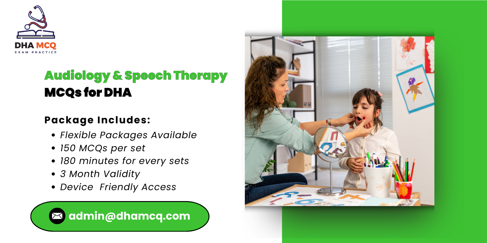 Audiology Speech Therapy MCQs for DHA